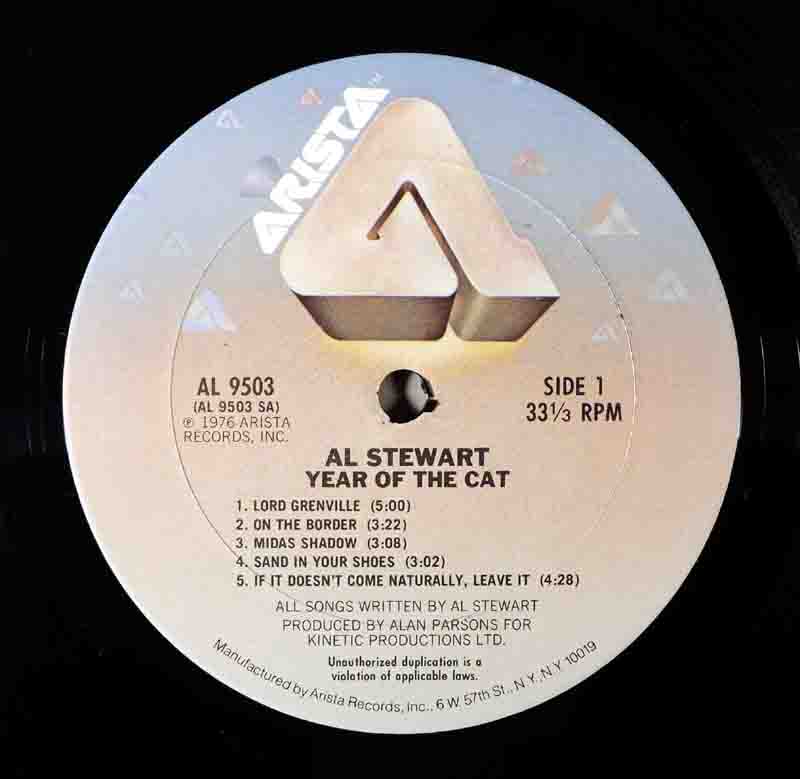 Year of the CatのA面のレーベル