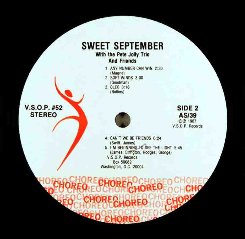 Sweet SeptemberのB面のレーベル