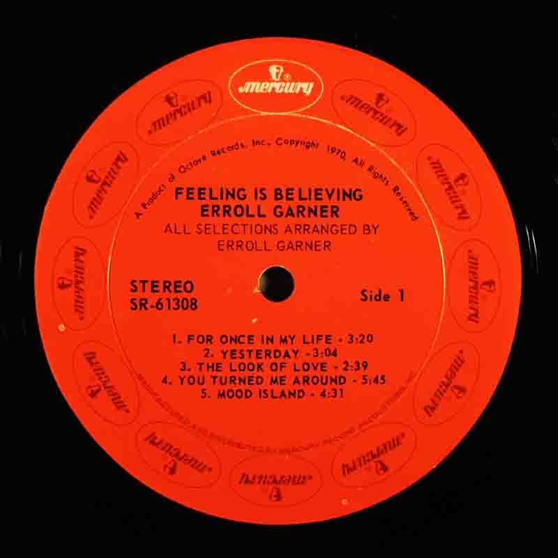 Feeling Is BelievingのＡ面のレーベル