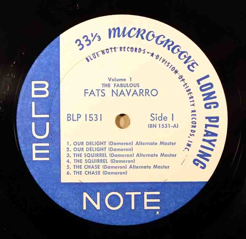 The Fabulos Fats NavarroのＡ面のレーベル