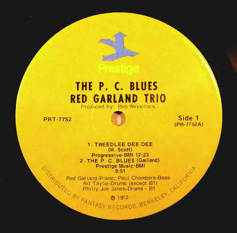 The P.C.BluesのＡ面のレーベル