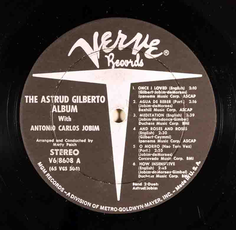 The Astrud Gilberto AlbumのＡ面のレーベル
