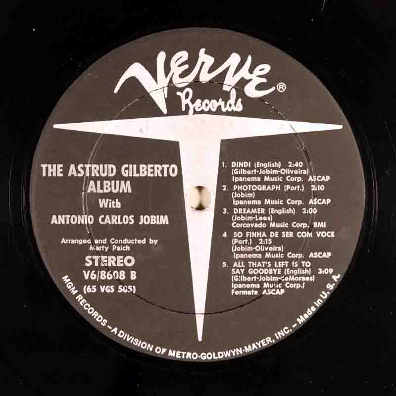The Astrud Gilberto AlbumのＢ面のレーベル